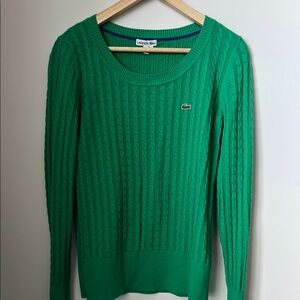 Lacoste Women's Green Sweater
